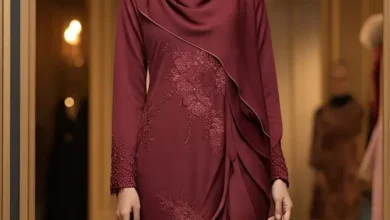 Gamis Burgundy & Mahogany 2025: Inspirasi Lebaran Elegan