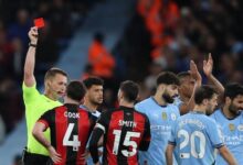 Man City Hancurkan Bournemouth: 2 Kartu Merah, Kemenangan Dramatis 3-1