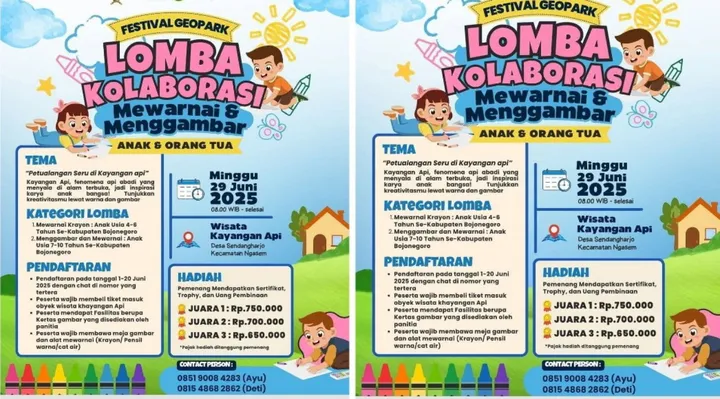 Ajak Si Kecil Menggambar Kreatif di Kayangan Api PR Gerbang Timur