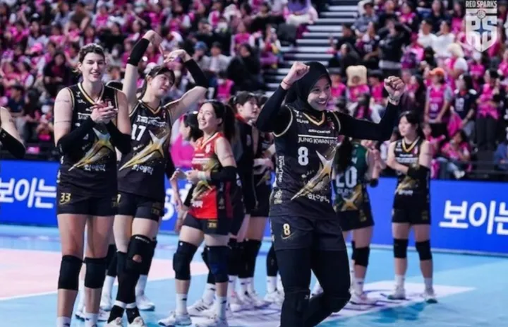 Megawati Top Skor! Sparks Tantang Pink Spiders di Final Voli Korea