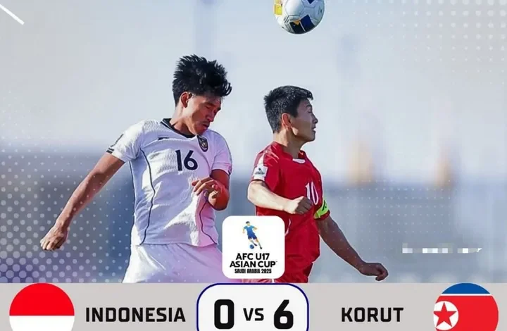 Timnas U-17 Indonesia Hancur Lebur, Takluk Telak 0-6 Korut
