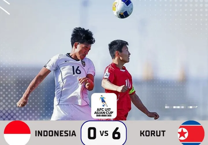 Timnas U-17 Indonesia Hancur Lebur, Takluk Telak 0-6 Korut